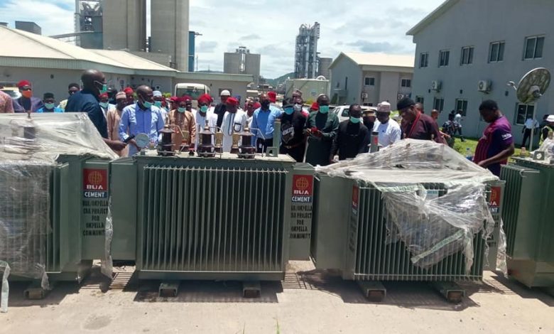 BUA Cement donates Two patrol vans and Six Transformers to host community.