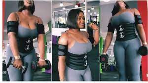 Chioma, Davido's girlfriend, flaunts her figure and showcases her fitness program, and Nigerians respond.