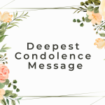 Short condolence message for friends or family