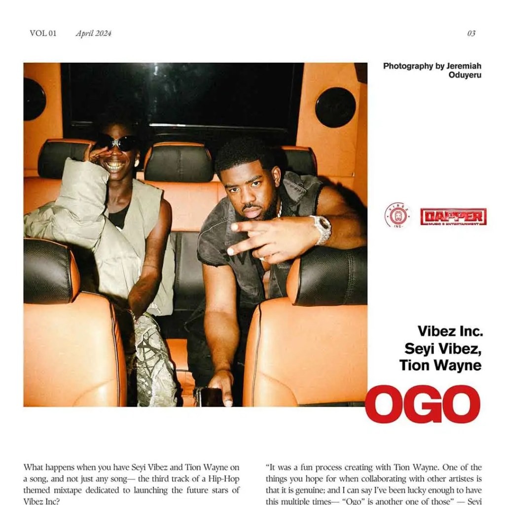 Vibez Inc – OGO Ft. Seyi Vibez & Tion Wayne