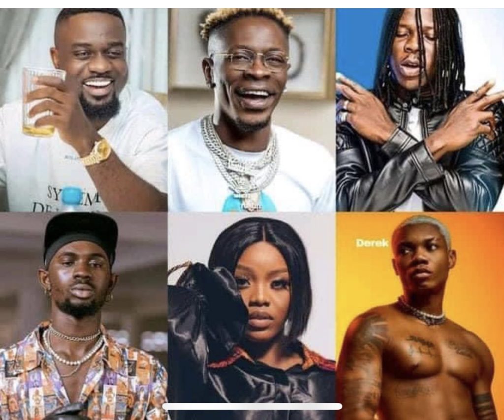 Best Ghanaian Artist and their Trending Songs